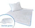 Set ultra chladivého paplóna a vankúša ARCTIC BLUE