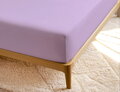 Napínacia plachta Jersey Super Stretch fialovej farby na matrace až do výšky 30 cm.