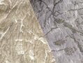 Žakárový prehoz Silas s mramorovou textúrou v béžových odtieňoch.