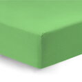 Elastické prestieradlo na posteľ z obľúbeného Jersey úpletu v živej zelenej farbe s gumičkou po celom obvode plachty, vhodná aj na vyššie matrace.