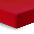 Napínacia plachta Jersey Super Stretch ibiškovej, červenej farby na matrace až do výšky 30 cm.