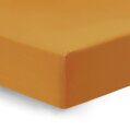 Napínacia plachta Jersey Super Stretch mandarikovej farby na matrace až do výšky 30 cm.