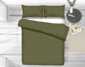 Obliečky SATÉN UNI Olivovo Zelená
