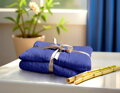 Sada uterák a osuška ÁČKO BAMBOO Blue Marine