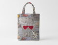 EKO plátená taška s krátkym uchom VALENTINA
