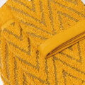 Darčekový 3-set uterákov a osušky v elegantnom žakárovom prevedení žltej horčicovej farby. 