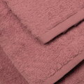 Sada uterákov a osušky v elegantnom jednofarebnom prevedení tehlovej farby. 