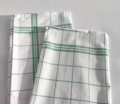 Kvalitná bavlnená utierka ANITA Green v bielo-zelenom károvanom prevedení. 
