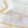 Kvalitná bavlnená utierka ANITA Yellow v bielo-žltom károvanom prevedení. 
