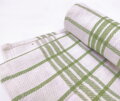 Kvalitná bavlnená utierka MONACO Green v bielo-zelenom károvanom prevedení zo 100% bavlny.