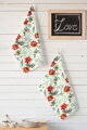 2-set utierok PANAMA KITCHEN TOWEL - Vianočná ruža