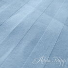 Damaškové obliečky PREMIUM ATLAS STRIPE v modrej farbe s jemným prúžkom