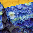 Extra hrejivá deka z jemného plyšu s potlačou maľby Starry Night od Vincenta van Gogha dokonale zahreje v každom nečase. 