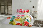 Farebné makosaténové obliečky SORYA s rozkvitnutými kvetinami zo 100% bavlny.