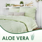 Stredne hrejivý paplón Aloe Vera na dvojlôžko v rozmere 210x240 cm s harmonizujúcimi účinkami, vhodný pre alergikov.