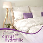 Letný paplón Cirrus Hydrofilic s vysokým prestupom vodných pár, zabezpečuje správnu mikroklímu počas spánku bez potenia sa. 