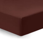 Napínacia Jersey plachta zo 100% bavlny vo farbe čokolády vhodné aj na vyššie matrace.