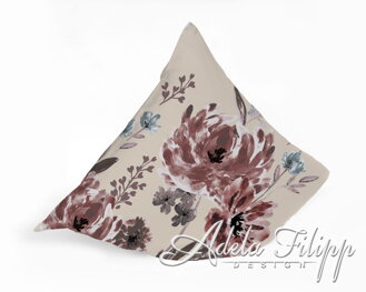 Obliečka na vankúš PESCARA Whisper pink | Bavlnený makosatén | 40x40 cm