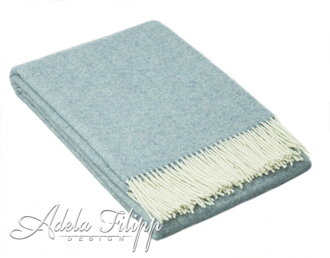 Vlnená deka MERINO Light Blue