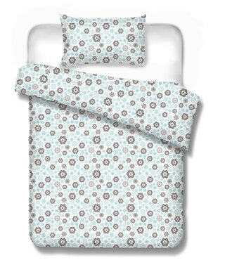 Flanelové obliečky Snowflakes Blue