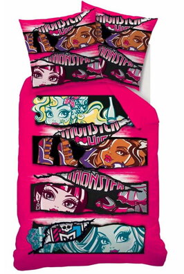 Detské obliečky MONSTER HIGH TEEN MAGENTA