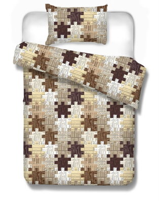 Predĺžené bavlnené obliečky KREMNICA Brown