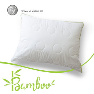 Prírodný vankúš Áčko Bamboo | 70x90