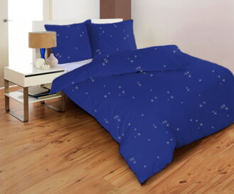 Posteľné obliečky STARS BLUE