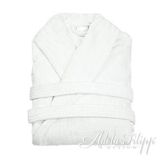 Župan Velur White | 100% Bavlna