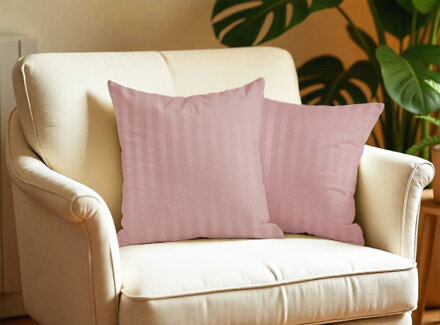 2 set damaškových obliečok na vankúš VIENNA Mauve