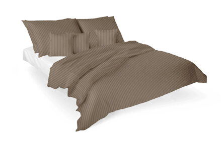 Luxusné damaškové obliečky VIENNA Kakaová - 4 set