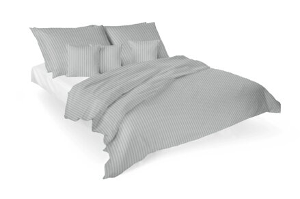 Luxusné damaškové obliečky VIENNA Šedá - 4 set