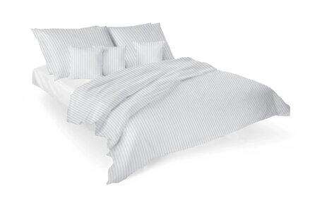 Luxusné damaškové obliečky VIENNA Sneho biela - 4 set