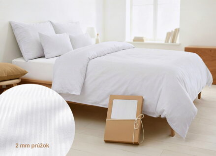 Damaškové obliečky DANUBE Sneho biela - 4 set