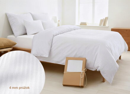 Damaškové obliečky LINZ Sneho biela - 4 set