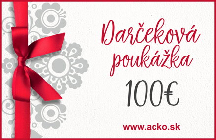 Darčeková poukážka 100€ 