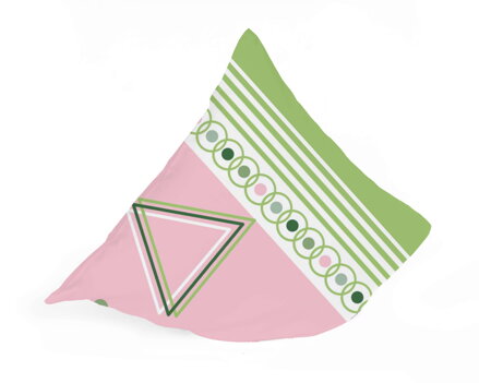 Obliečka na vankúš REVÚCA Green-Rose
