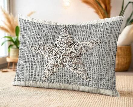 Obliečka na vankúš Silver Stars | 70x90 cm