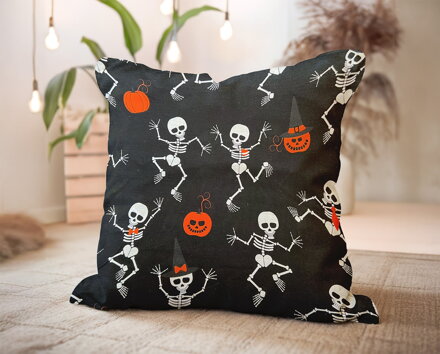 Dekoračný vankúš HALLOWEEN Black