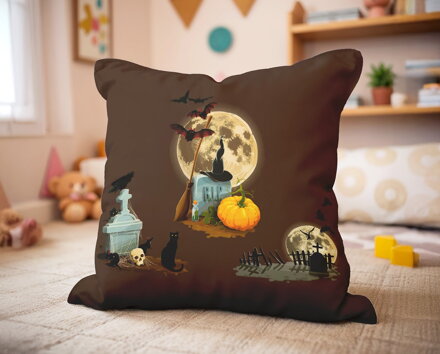 Dekoračný vankúš HALLOWEEN Strašidlá
