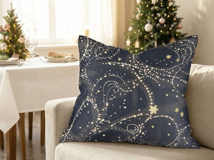 Dekoračný vankúš COSMIC Black