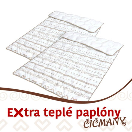 Set extra hrejivých termo paplónov ČIČMANY | 1200g