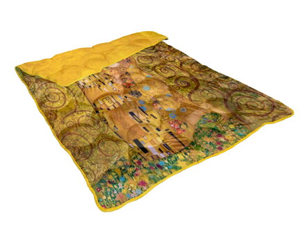 Prešívaná hrejivá deka Gustav Klimt - KISS Gold