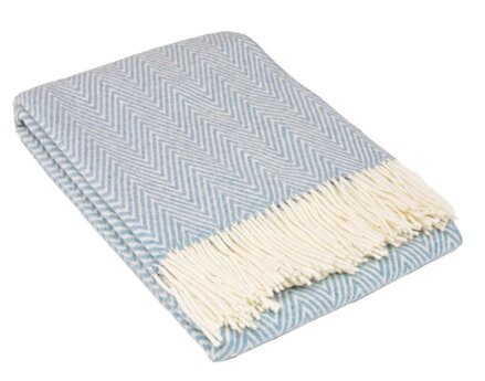 Vlnená deka MERINO PALMA Light Blue