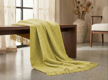 Vlnená deka MERINO Mustard