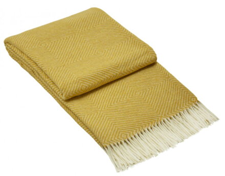 Vlnená deka MERINO Mustard 
