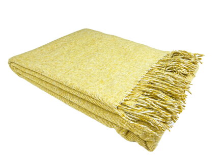 Vlnená deka MERINO Mustard