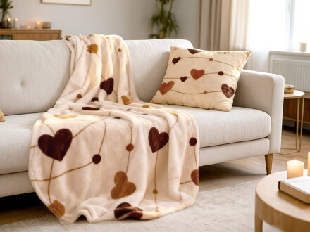 Set deky a vankúša LOVE Set deky a vankúša LOVE