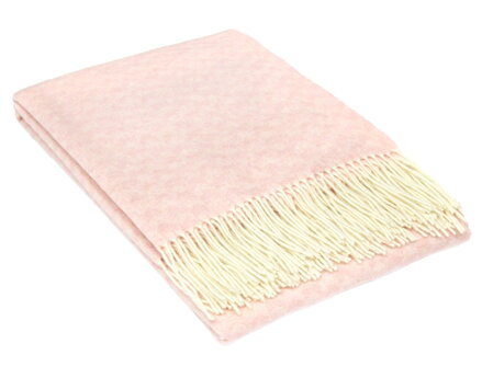 Kašmírová deka ANDORA Light Pink
