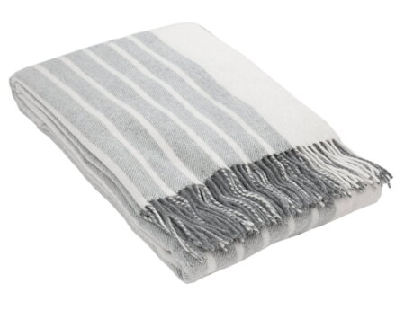 Kašmírová deka ANDORA Stripes Grey